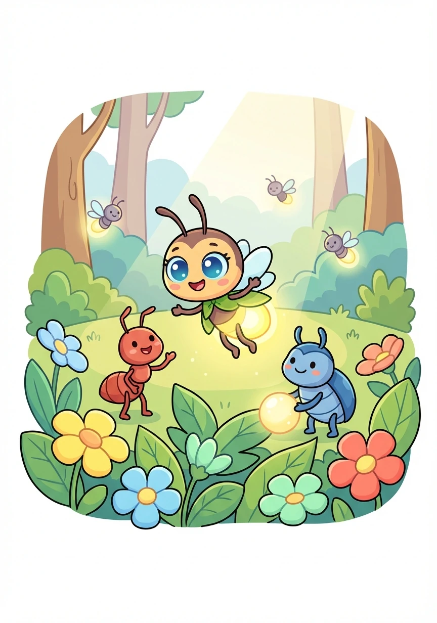 И с тех пор, каждый светлячок в этом лесу знал, что даже самый маленький герой может сделать мир безопаснее и лучше, если у него есть смелость, знания и верные друзья.