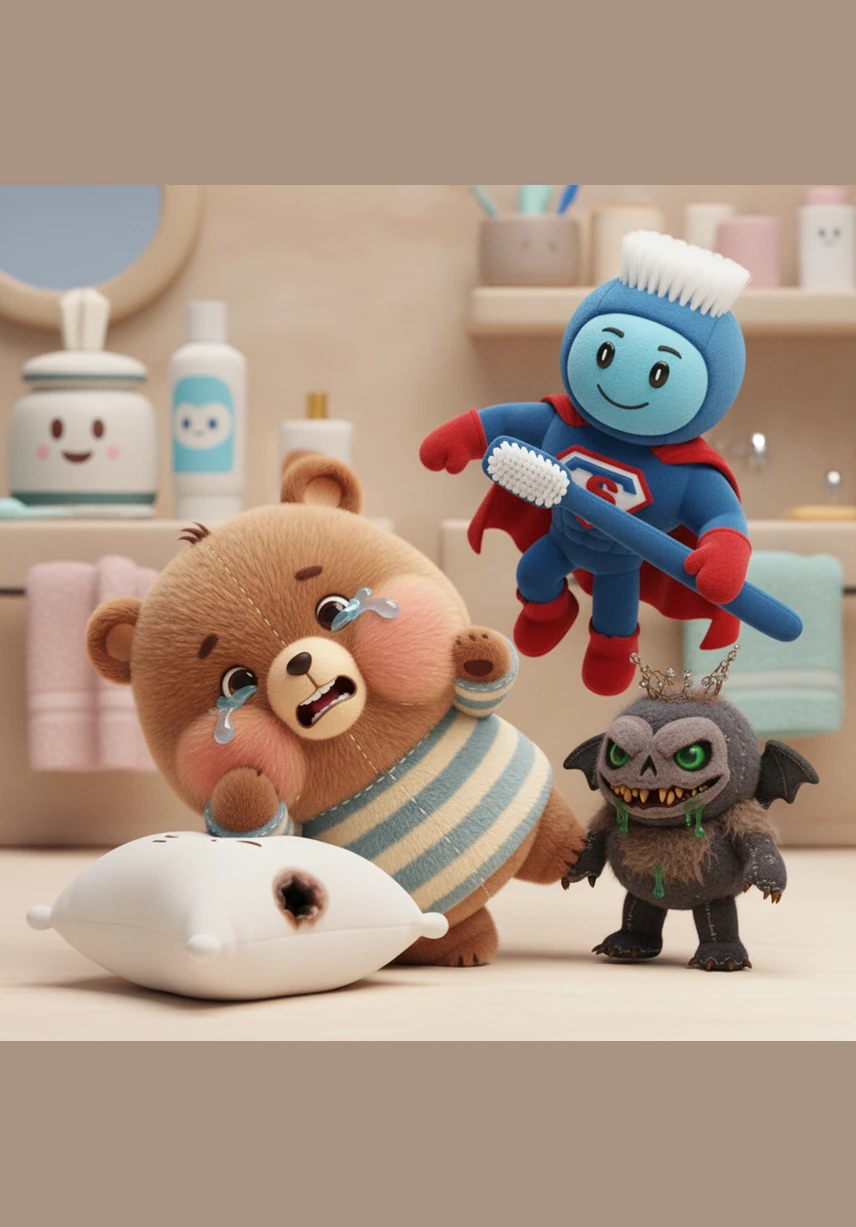 随着宫殿越建越高，小精灵们开始在牙神经上疯狂蹦迪。睡梦中的啵啵突然感到一阵钻心的疼痛，他捂着肿得像小馒头一样的脸颊，疼得在床上滚来滚去，眼泪大颗大颗地流了下来。