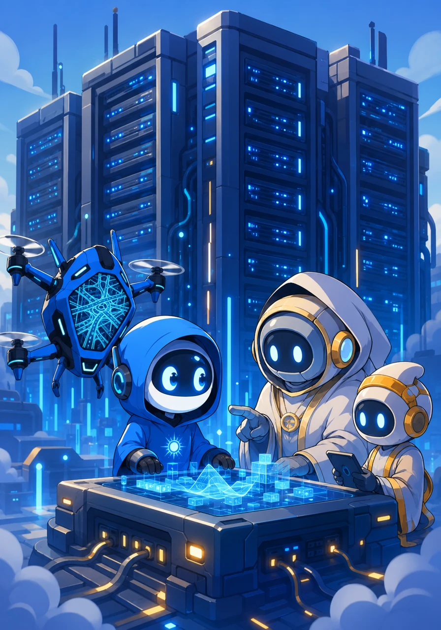 Byte arrived at the grand ground edge servers, where massive towers hummed with computational power. Here, he met wise local programs that helped clean his code and speed up his journey, preparing him for the ultimate destination.
