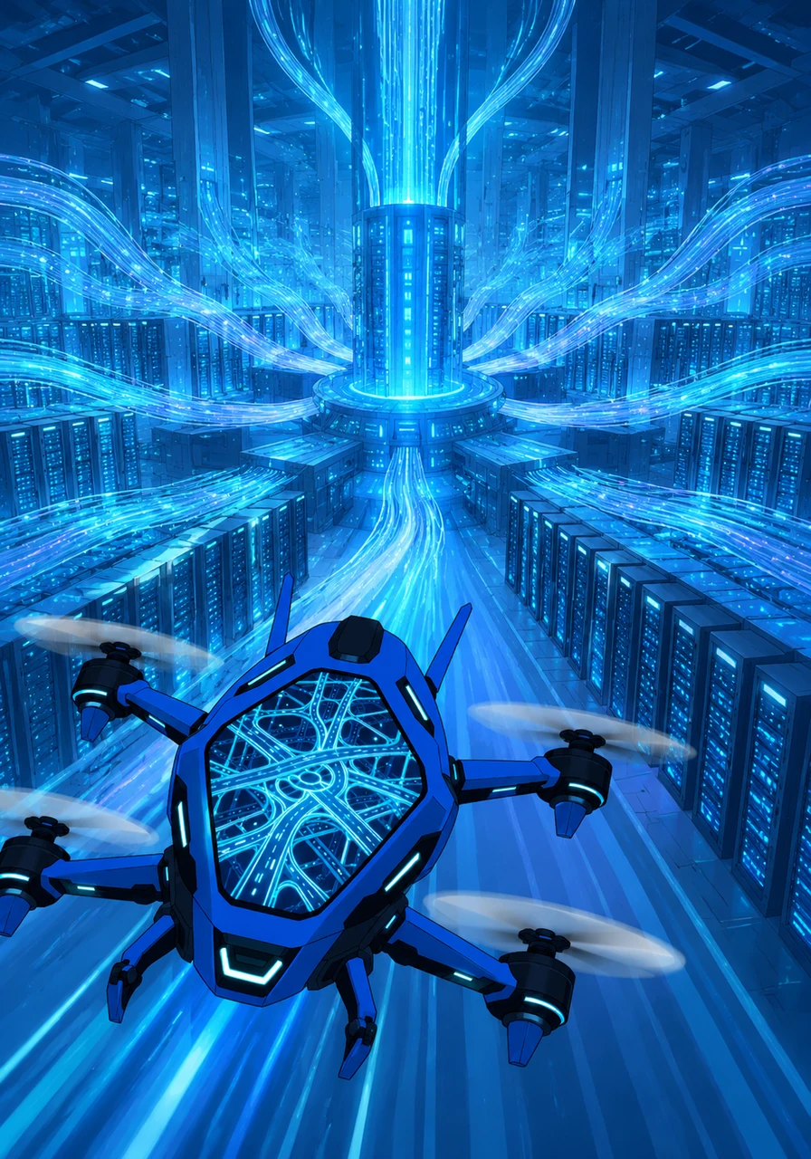 With newfound speed, Byte surged into the central Cloud Data Center, a breathtaking mega-structure filled with endless rows of glowing server racks. The air was filled with a beautiful symphony of data, where millions of streams from across the world united as one.