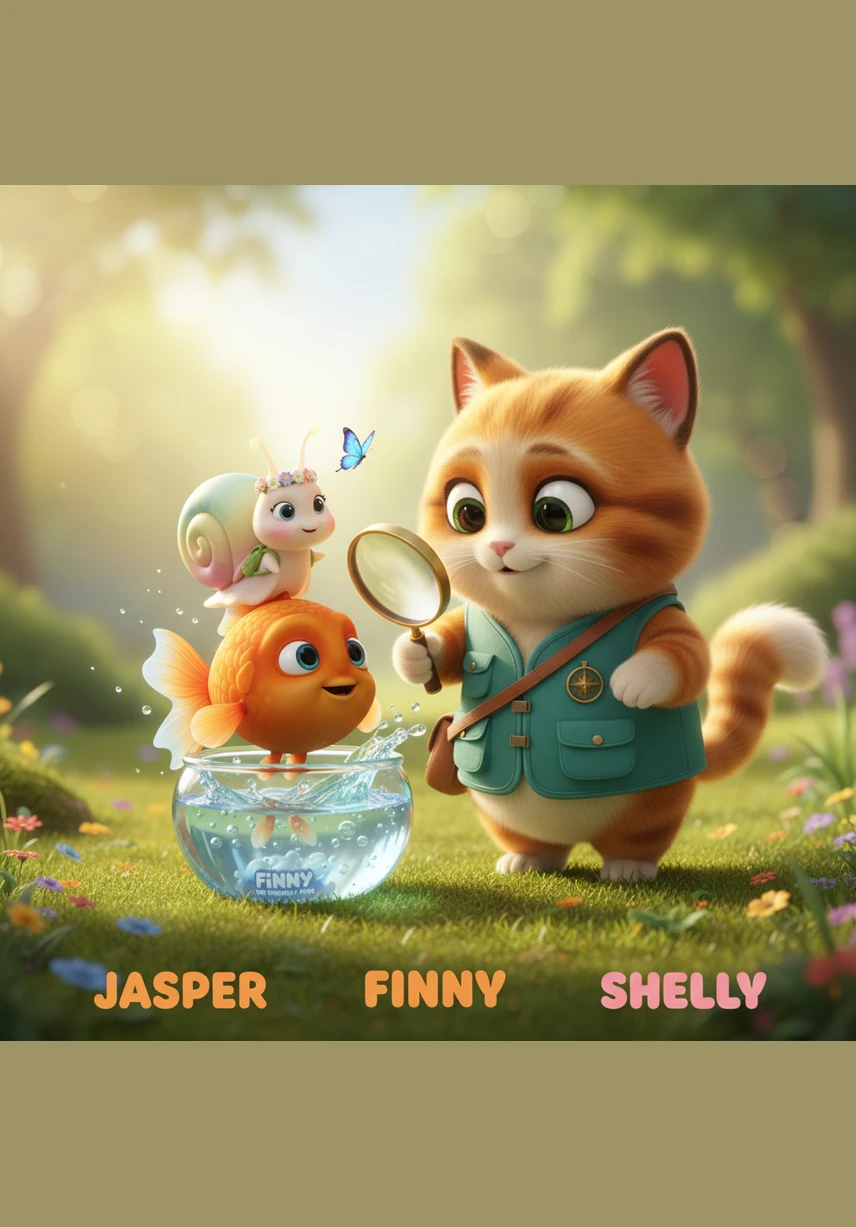 One day, a curious cat named Jasper sat by the bowl and tapped the glass gently with a soft paw. Jasper wasn't hungry; he wanted to show Finny a colorful picture book about the deep blue ocean and its many secrets.