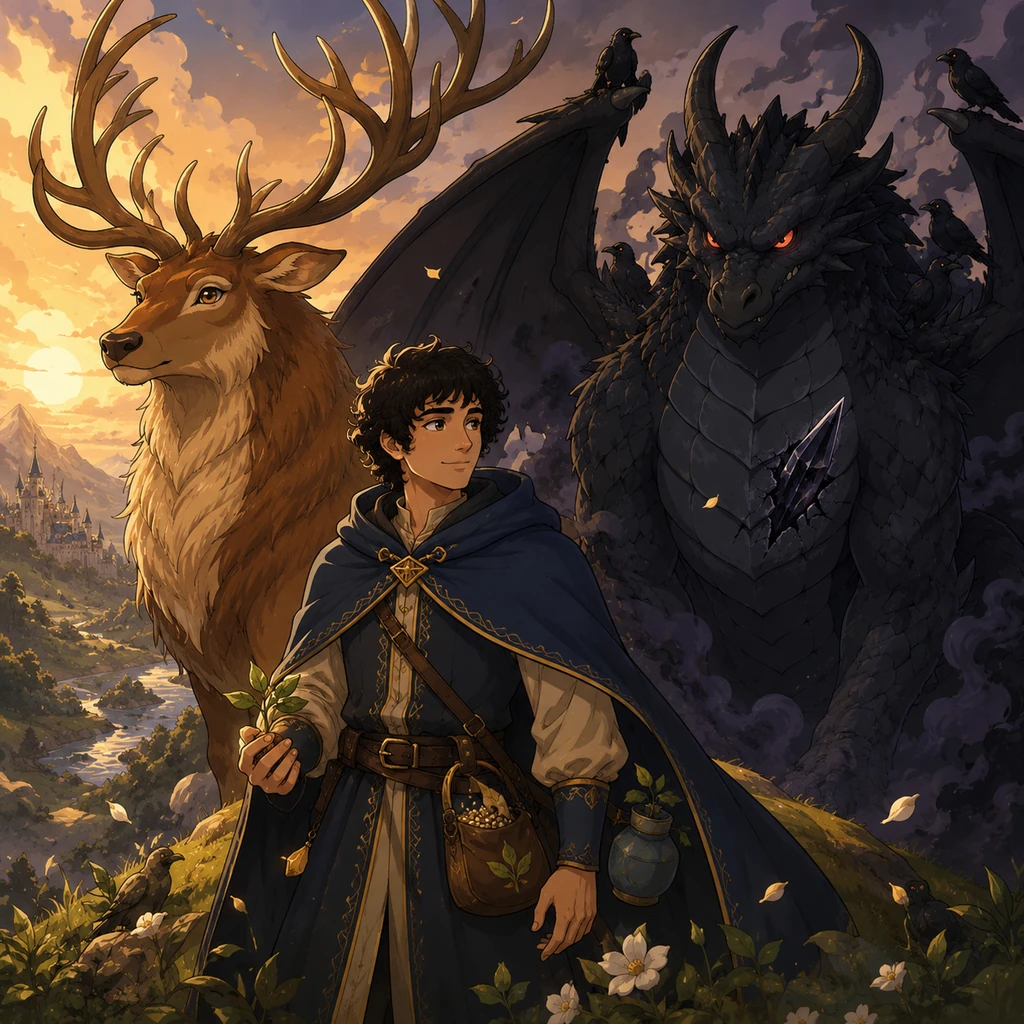 The Prince of Compassion and the Shadow Dragon - Fairy tales