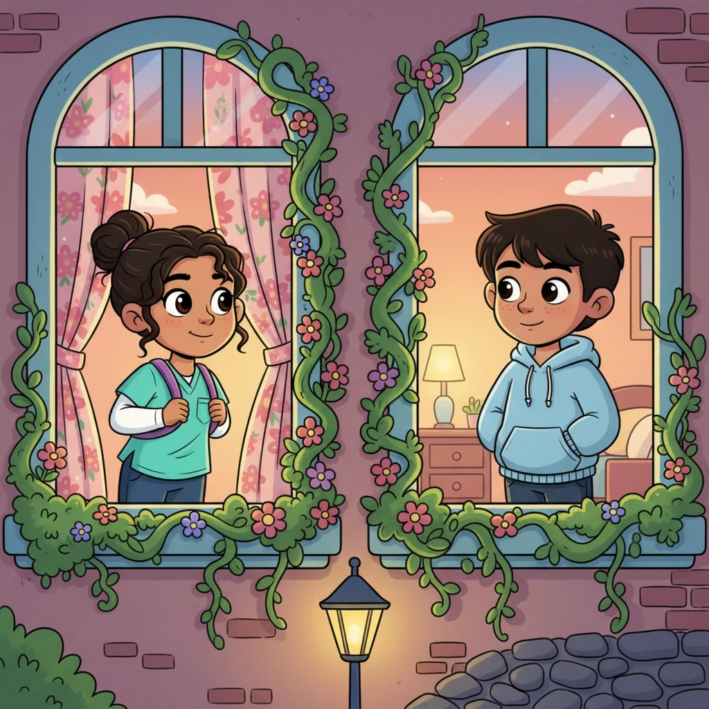 After a moment, Malu bravely peeked out again. Kashyap had finished changing and was now looking towards her window, a soft light reflecting in his eyes. He didn't seem to see her, but the brief, almost-connection sent a thrill through Malu.