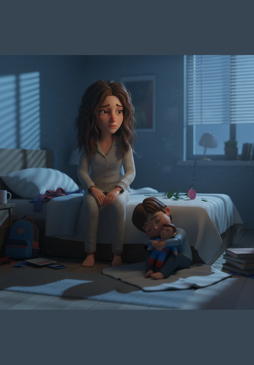 The atmosphere in the bedroom is heavy with unresolved anger as Isaac finally enters, his nonchalant mask slipping as he pulls Serena into his arms. Despite the venomous words exchanged earlier, he claims her with a possessive intensity, his hand sliding beneath her silk shirt as he marks her as his own.