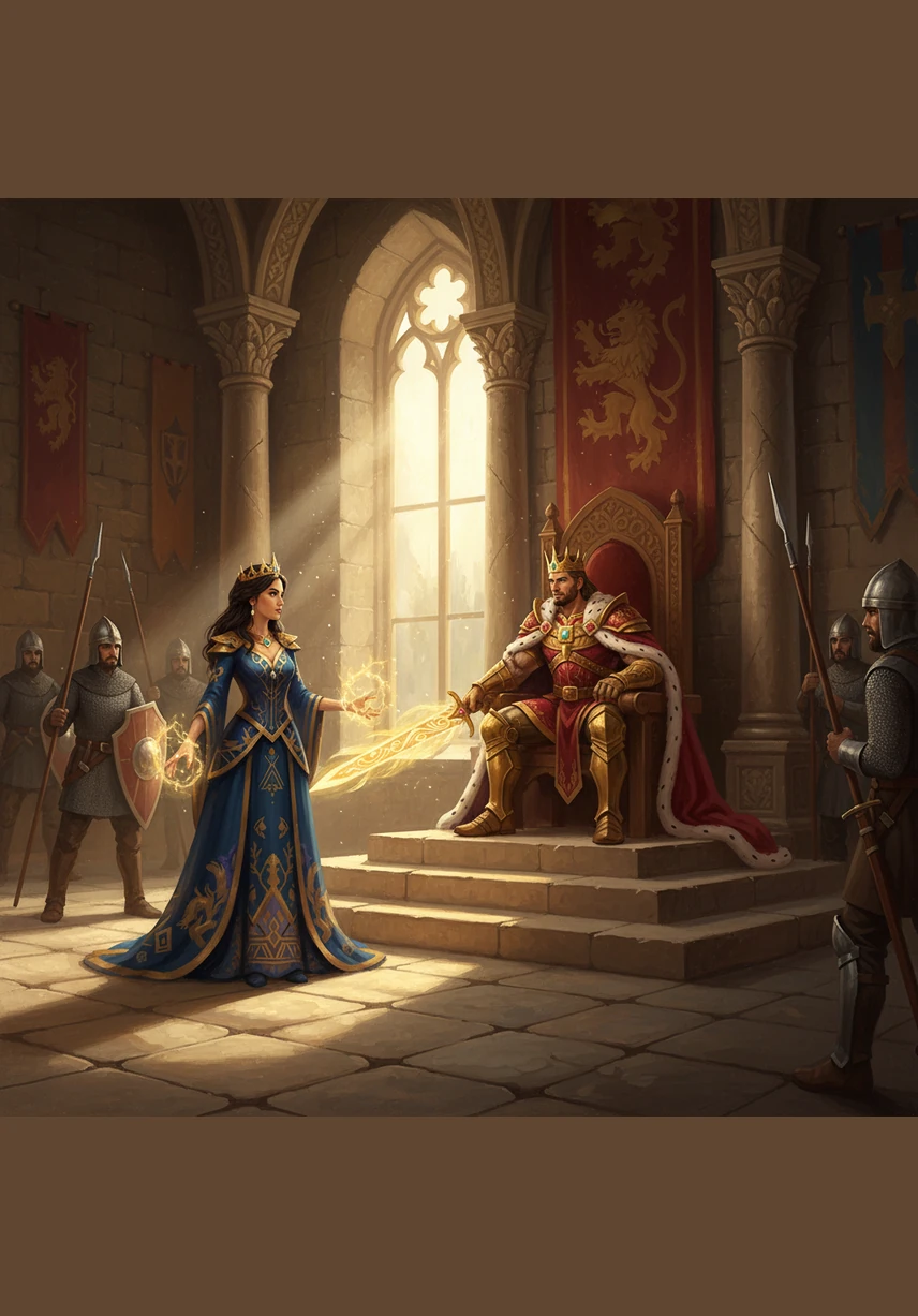 In the highest room of the tower, the King and Queen finally hold their baby tight, tears of joy streaming down their faces as Raya appears one last time to praise their bravery. They return to their kingdom, their hearts fuller than ever before, ready to live out their happily ever after.