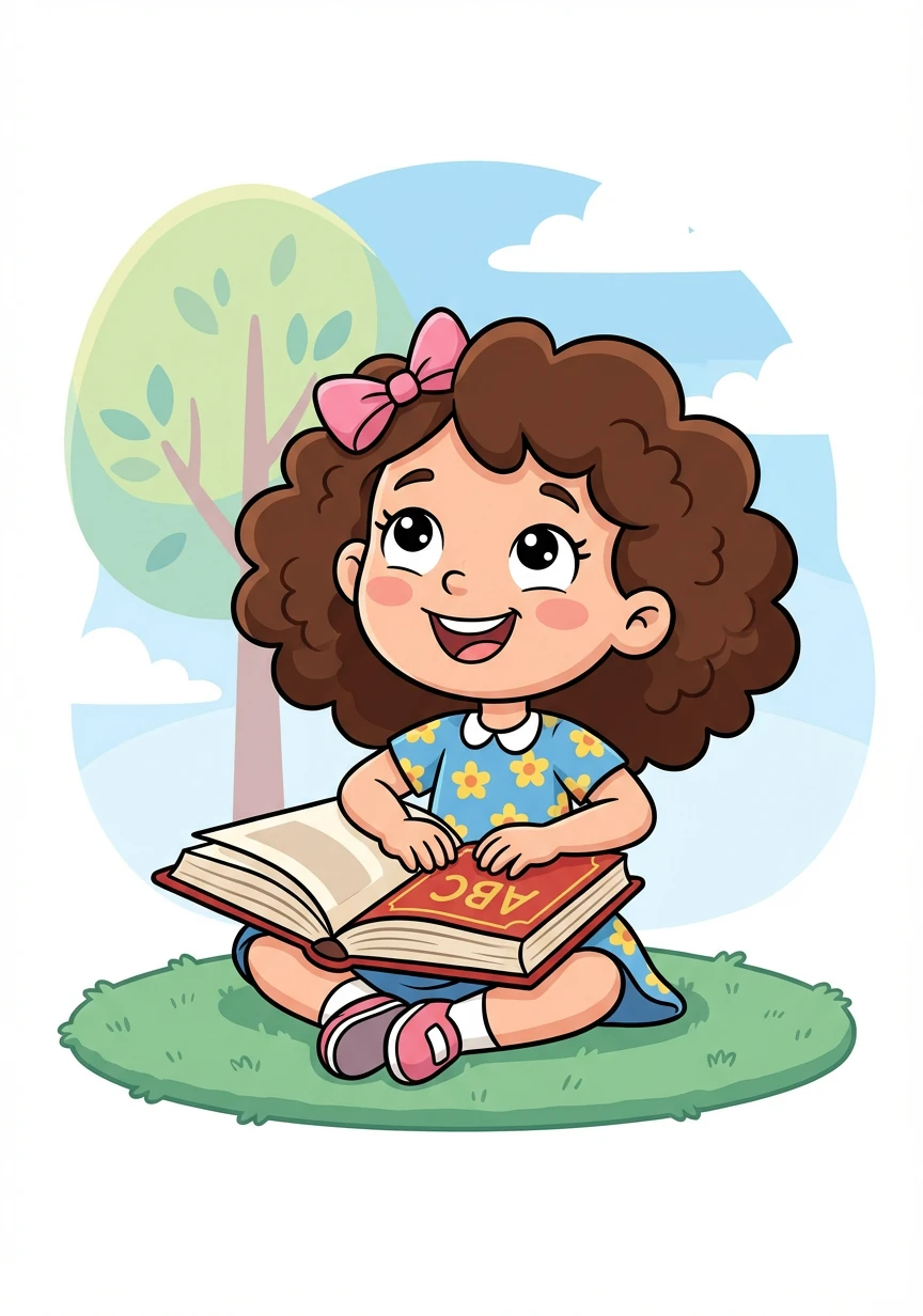 Lily closes the alphabet book, feeling happy and smart. She knows all her letters now!