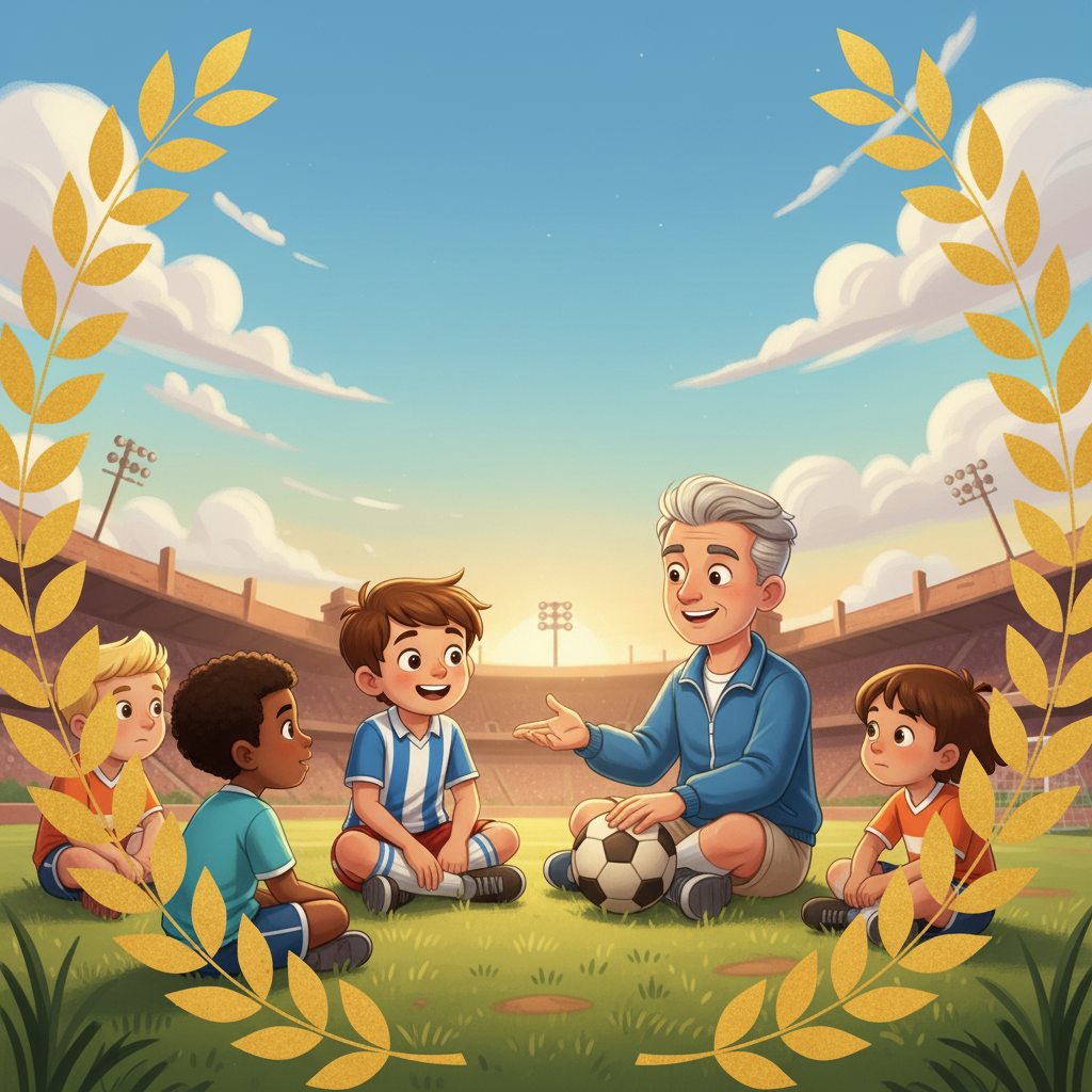 Il primo giorno di allenamento, Luka era emozionato e un po' nervoso. L'allenatore, un uomo con un sorriso gentile, spiegò le regole del gioco e l'importanza del lavoro di squadra. Luka ascoltava attentamente, desideroso di imparare.