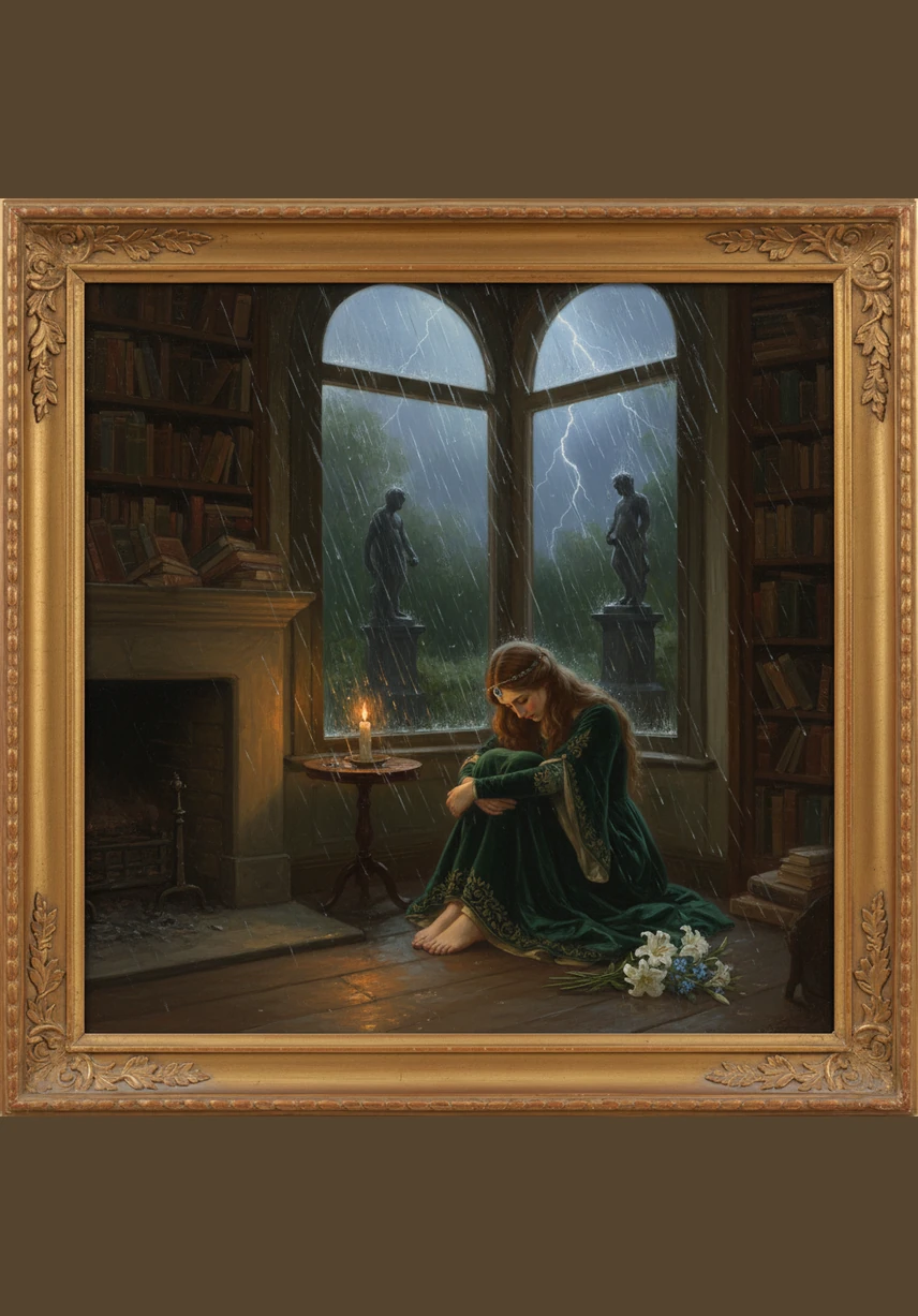 Rain streaks the window as she hugs a pillow tightly, feeling the weight of her own overthinking. She comes to the painful realization that while she might have cared too much, he simply cared too little to make an effort.