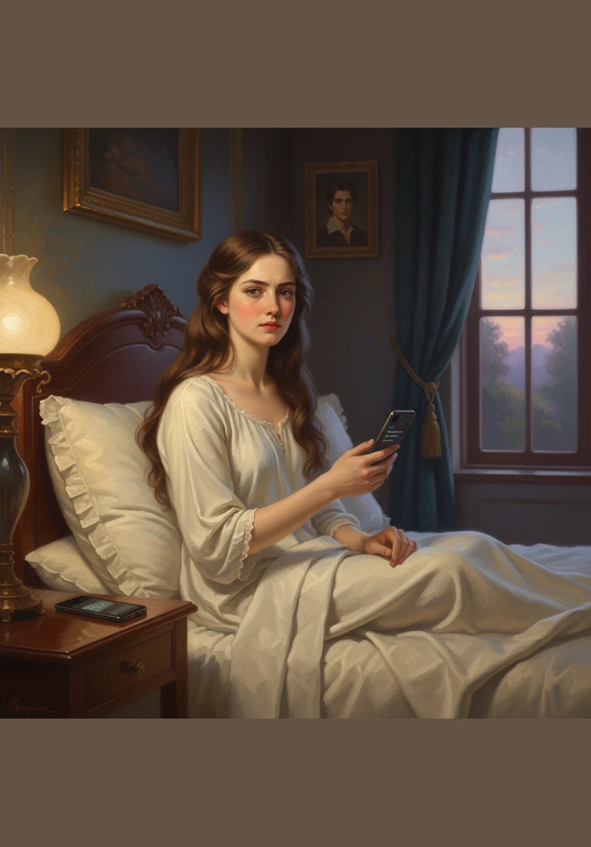 With a sudden spark of resolve, Elara sits up and types a final, polite message saying take care before turning off her phone. She sets the device face down on the nightstand, choosing to reclaim her peace and end the cycle of waiting.