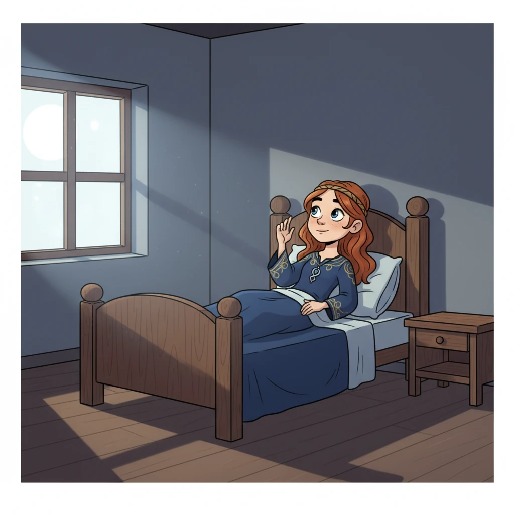 That night, Elara lies in bed, the moon casting long shadows. She reflects on the day. The weight of her visions is immense, but the small act of helping the mother brought a different kind of feeling, a purpose.