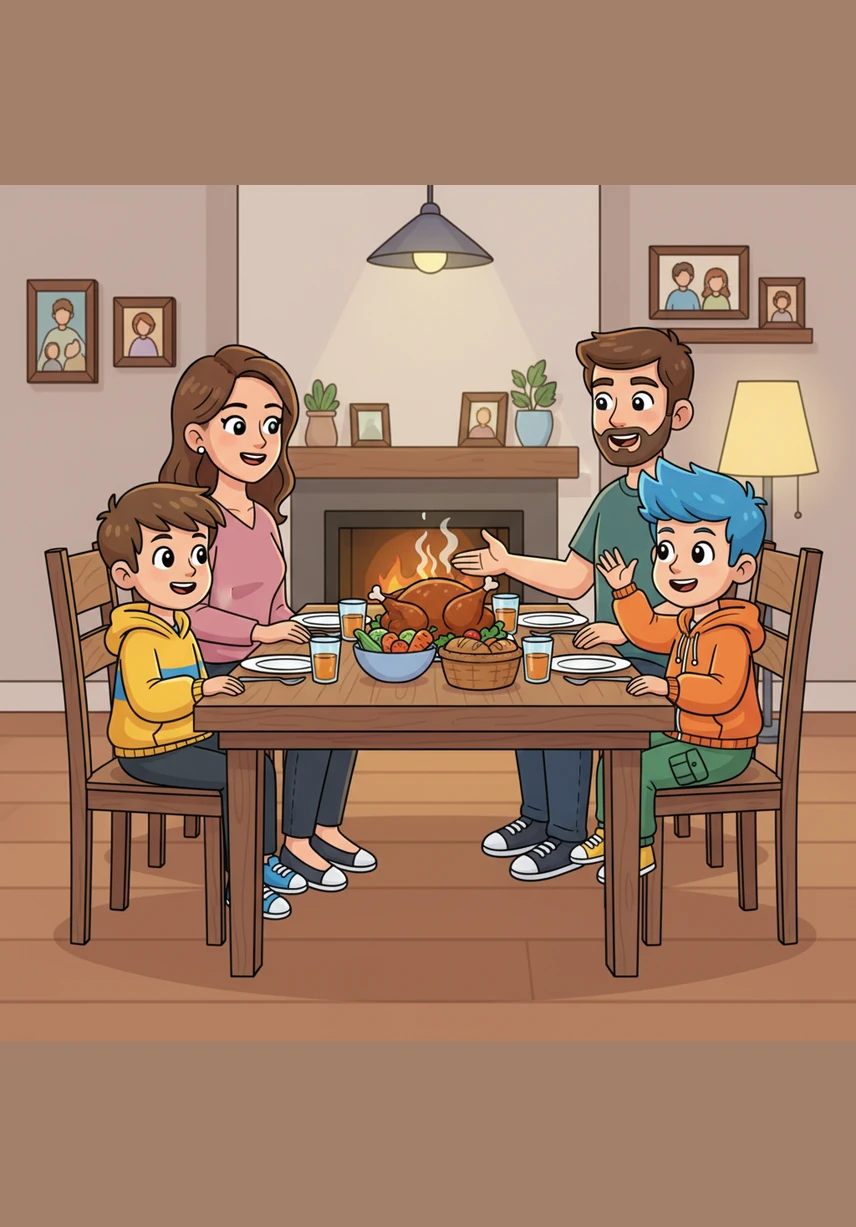 达尼尔有一个温暖幸福的家，爸爸、妈妈和两个活泼的姐姐总是他的坚强后盾。每当晚饭时间，全家人围坐在餐桌旁分享一天的趣事，温馨的灯光照亮了每个人幸福的脸庞。