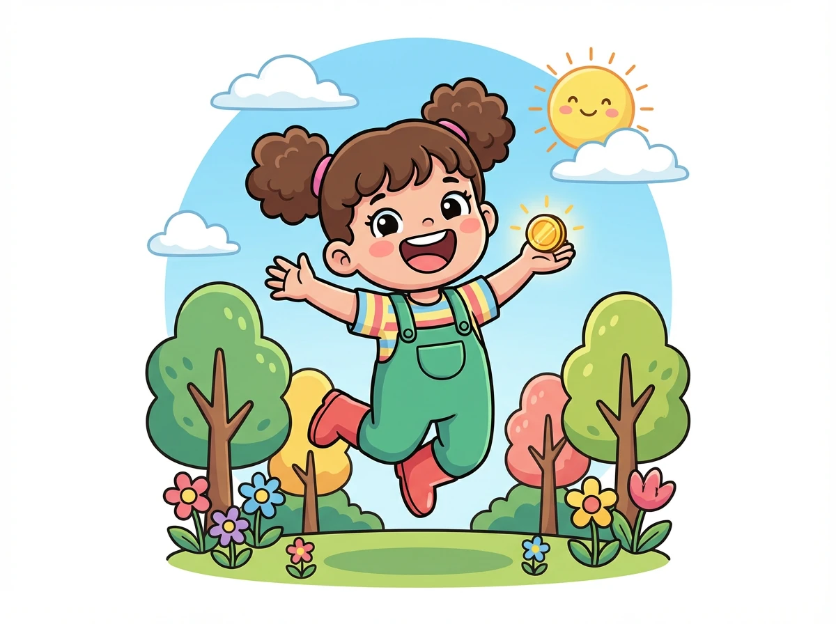 Kiki sangat senang karena telah berbuat jujur. Dia merasa lebih bahagia daripada jika dia membeli mainan dengan uang yang bukan miliknya.