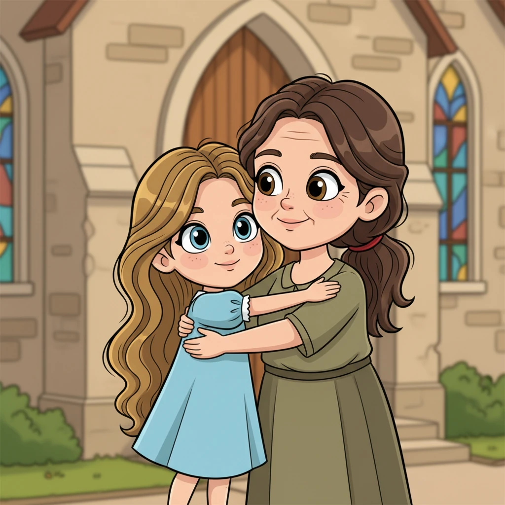 Após o culto, Vitória sempre procura Dona Andrea, a gentil mãe de Afonso, para um abraço caloroso. A conexão delas é instantânea e profunda, uma presença reconfortante que faz Vitória se sentir verdadeiramente vista. Dona Andrea sorri, com os olhos cheios de compreensão, como se soubesse muitos segredos guardados.