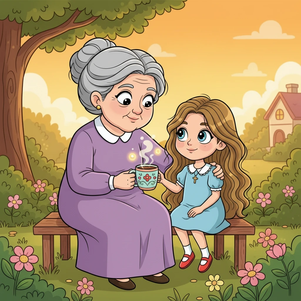 Dona Andrea, com seus olhos sábios e conhecedores, observa os momentos de quietude de Vitória. Ela gentilmente coloca um braço em volta de Vitória, oferecendo uma xícara quente de chocolate e um aperto reconfortante. “Às vezes”, ela sussurra, “a coisa mais corajosa é falar o que o coração sente.” Vitória levanta os olhos, um brilho de esperança em seus olhos azuis.