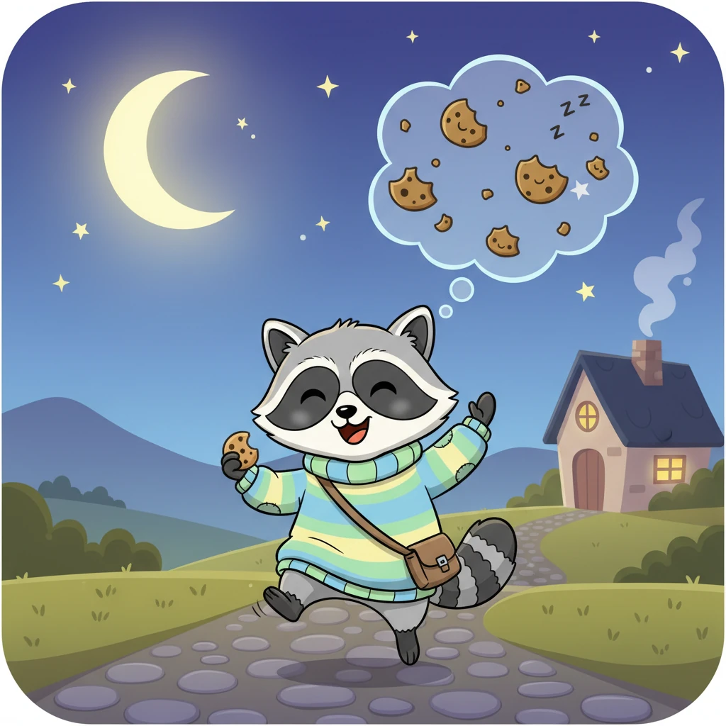 Slowly, day by day, the feelings stopped shouting and started knocking first. One night, Rufus smiled, telling his brain, 'Not tonight. I’ve got steps. And a chant. And snacks.' His impressed brain let him sleep, dreaming of crumbs.