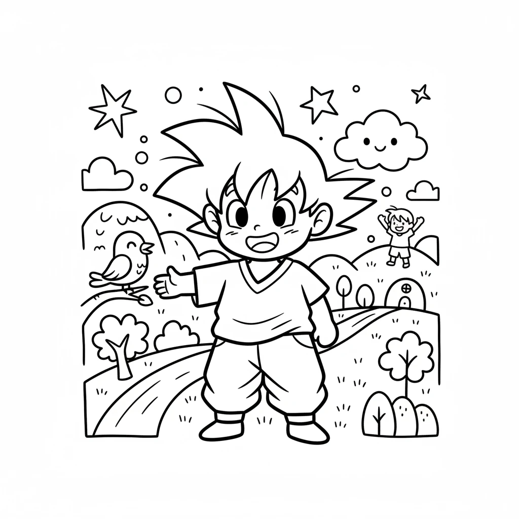 goku coloring pages - coloring pages