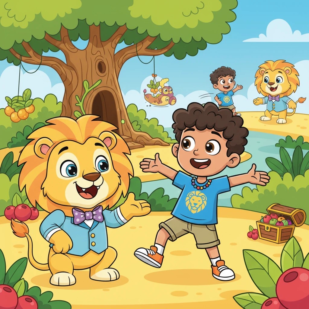 Henrique and the Lion's Tricky Tale - Fairy tales