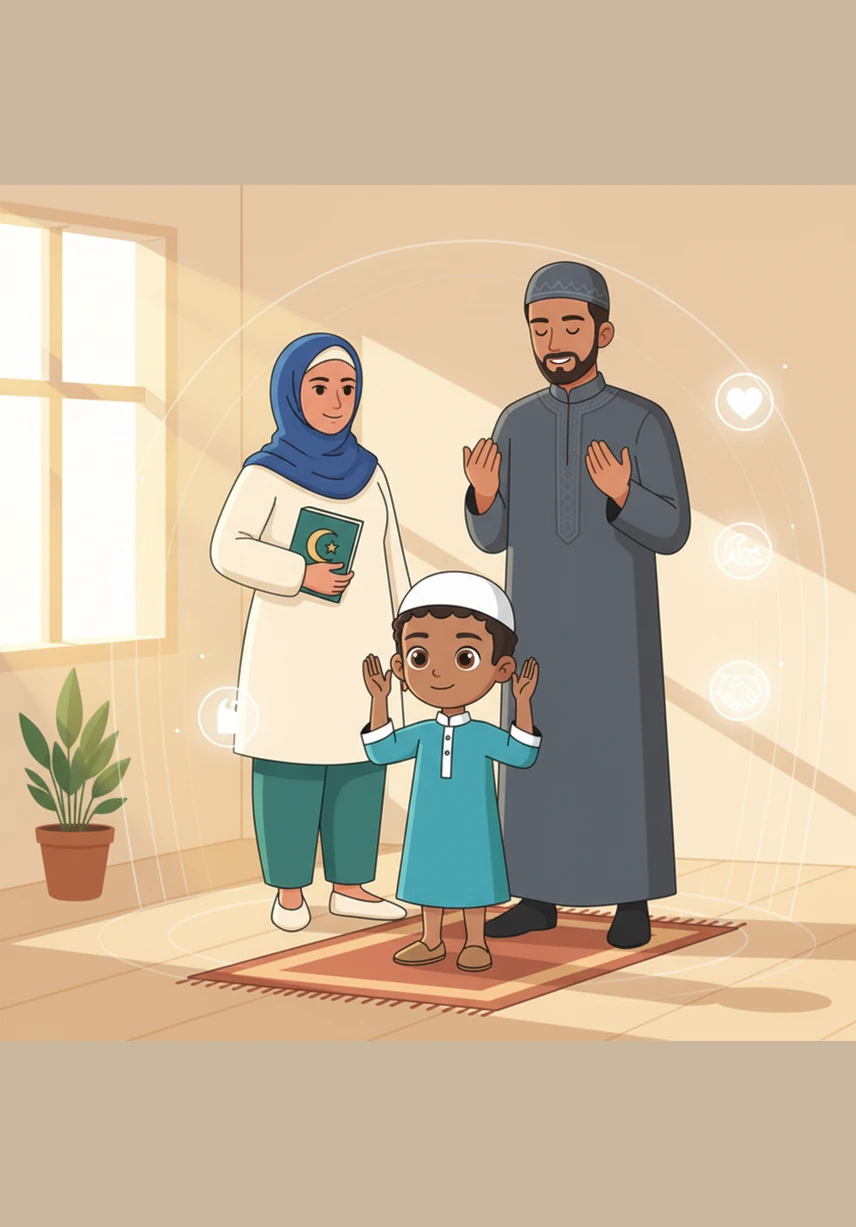 He practices his steps carefully each day, learning that the five daily prayers are like a beautiful path to follow. Each prayer is a stepping stone that helps him grow kinder, more patient, and more helpful to everyone he meets.