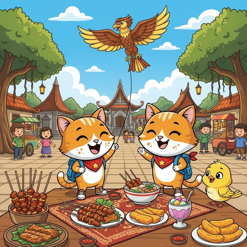 Setelah menyelamatkan Pipit, Miko dan Pipit menikmati hari bersama di Jogja. Mereka bermain di alun-alun dan makan makanan lezat.