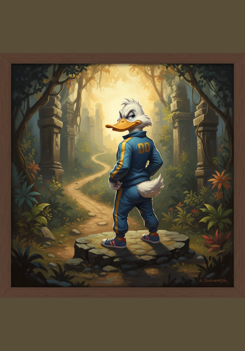 He stands confidently in his current role, looking back at the trail of clues that led him here. From the pond to the university and the athletic fields, every experience has shaped the unique and happy duck he has finally become.