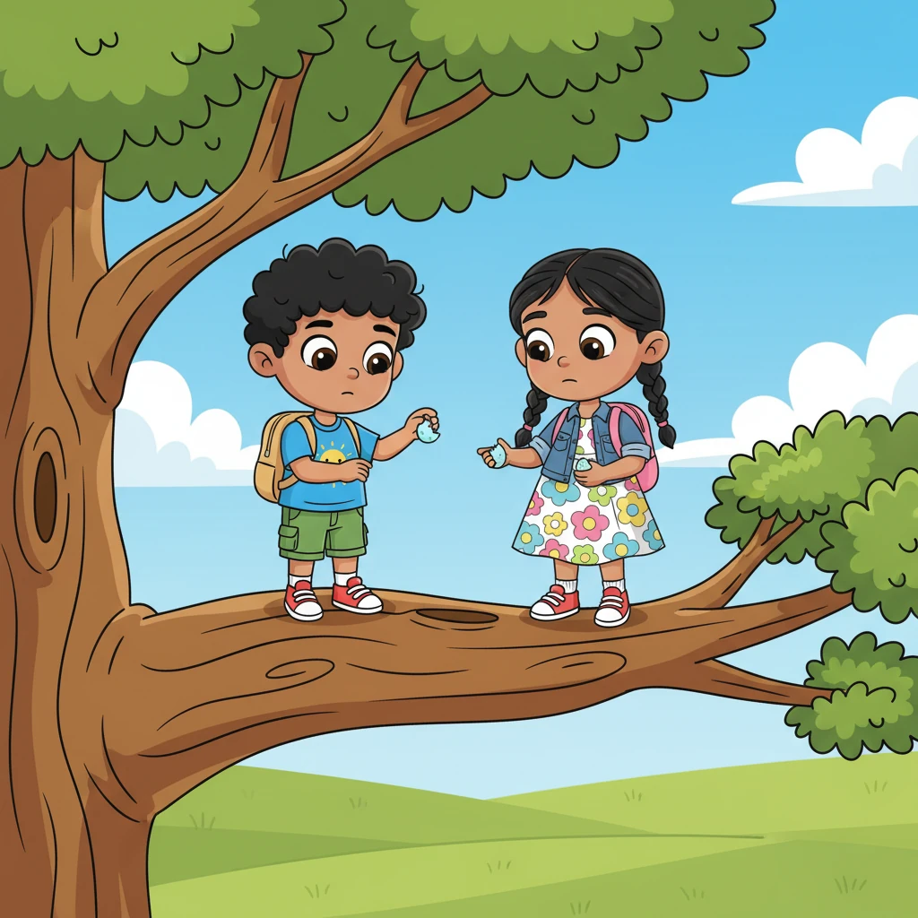 Instead of leaving the empty shells to fall, Aibek and Ainur gently placed them onto a sturdy, high branch nearby. They hoped, with innocent hearts, that the birds might somehow return.