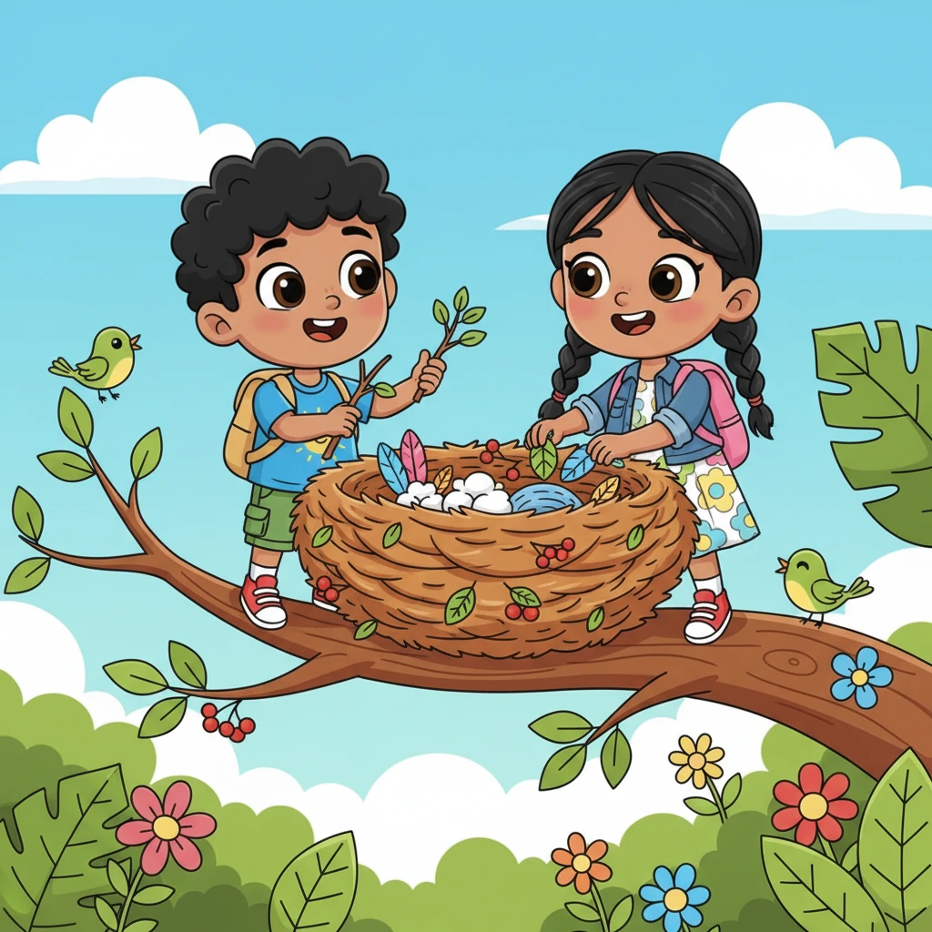 Aibek chuckled, a playful twinkle in his eye. "Don't we also need a nest?" he asked Ainur. "We always need our family and our friends to keep us warm and safe."