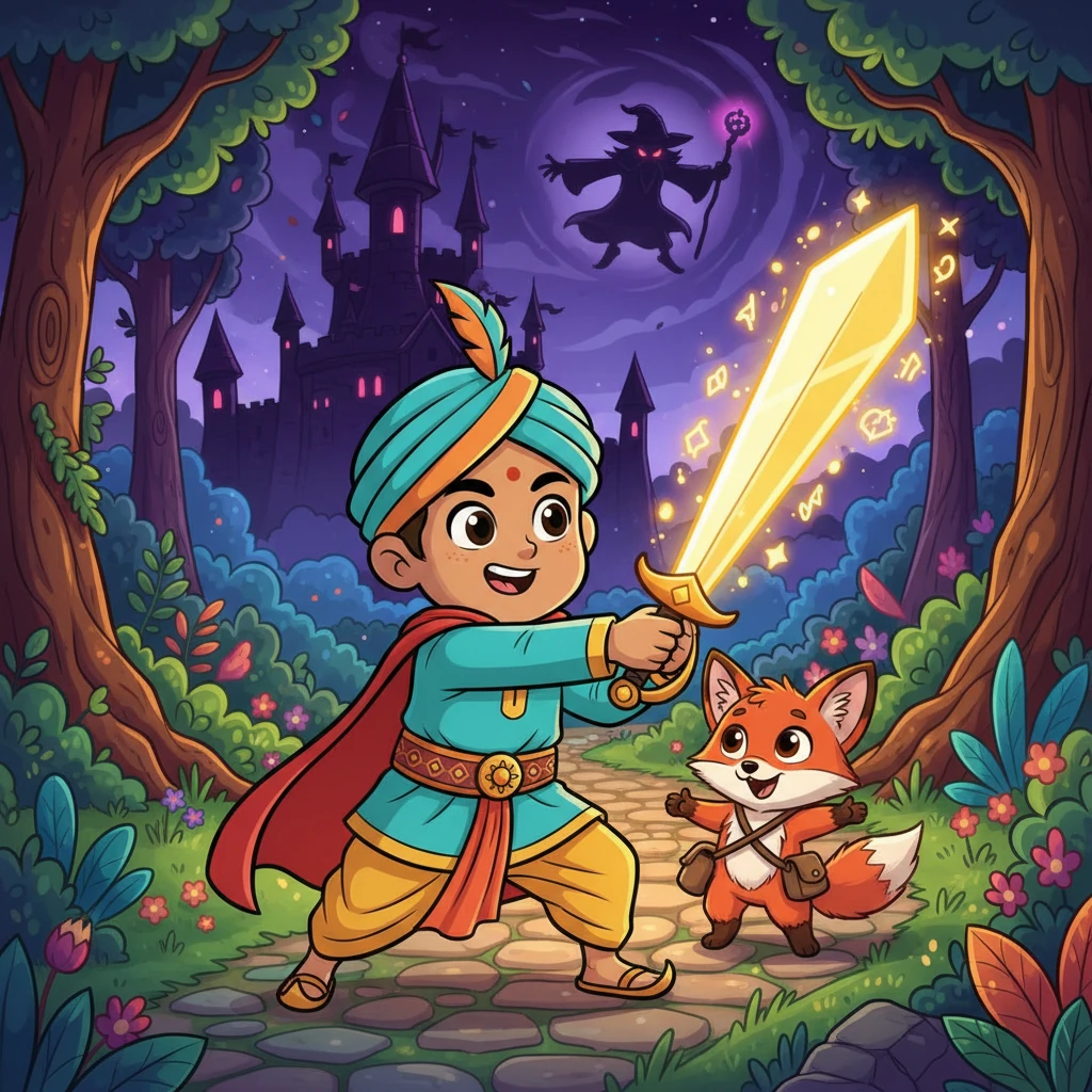 अर्जुन और जादुई तलवार - adventure