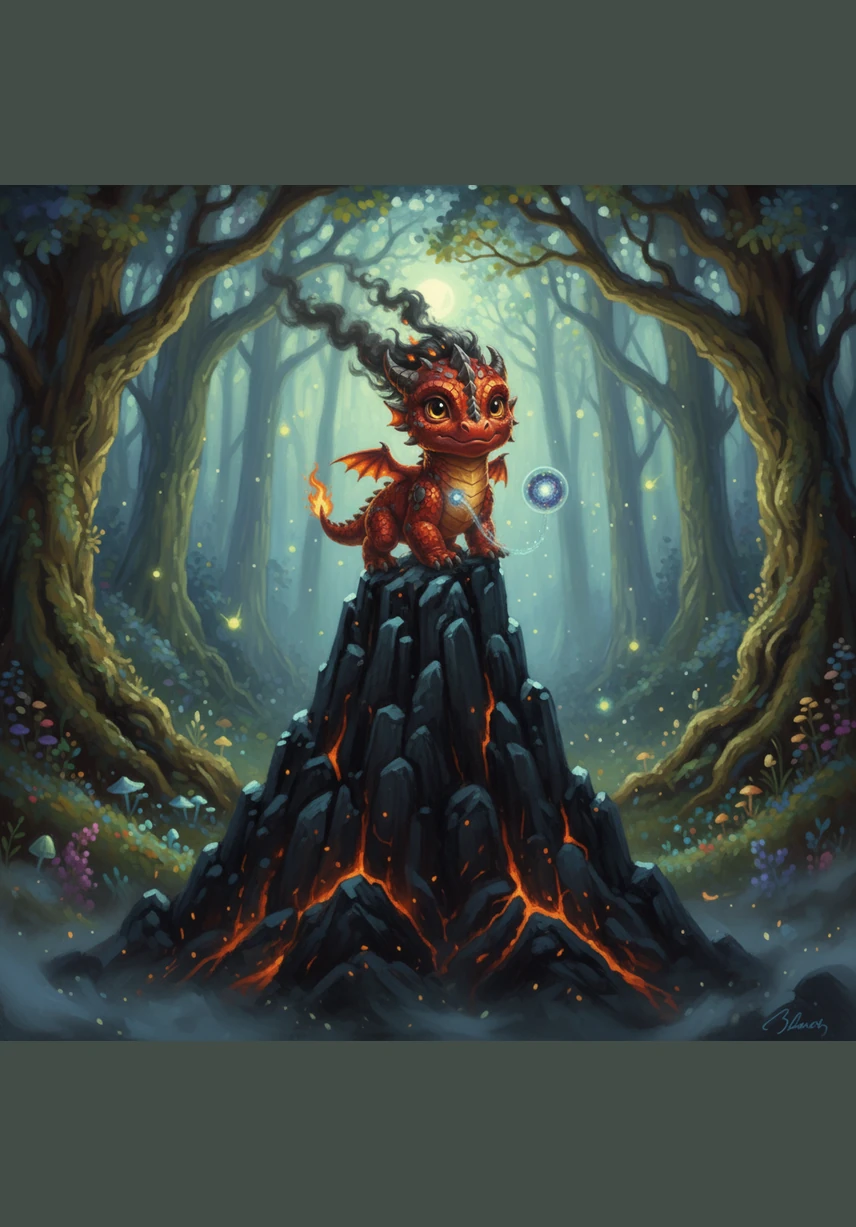 Ember moved his nest to the craggy cliffs overlooking the ancient oak tree, while Elara remained in the hollow she had always known. Though they no longer shared a bed of moss or a morning meal, they watched the same stars and breathed the same mountain air every single night.