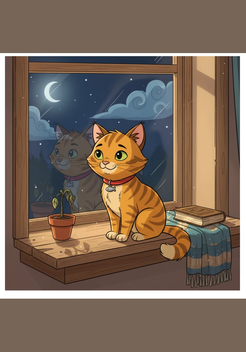 Barnaby was not an ordinary tabby; while other cats chased shadows on the floor, he spent his nights gazing at the shimmering moon from his favorite windowsill. He wondered if the stars tasted like cold milk and if the distant planets were as soft and round as his favorite yarn balls.