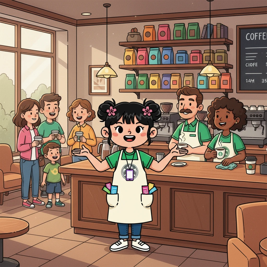 Soon, the lines shortened, the baristas smiled, and the customers enjoyed their drinks with more ease. Mei realized that even with technology, the most important ingredient was still human connection. The "third place" experience was alive and well, thanks to a little bit of teamwork and a whole lot of coffee.
