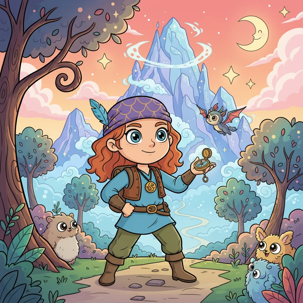 Elara and the Whispering Peaks - 冒险故事