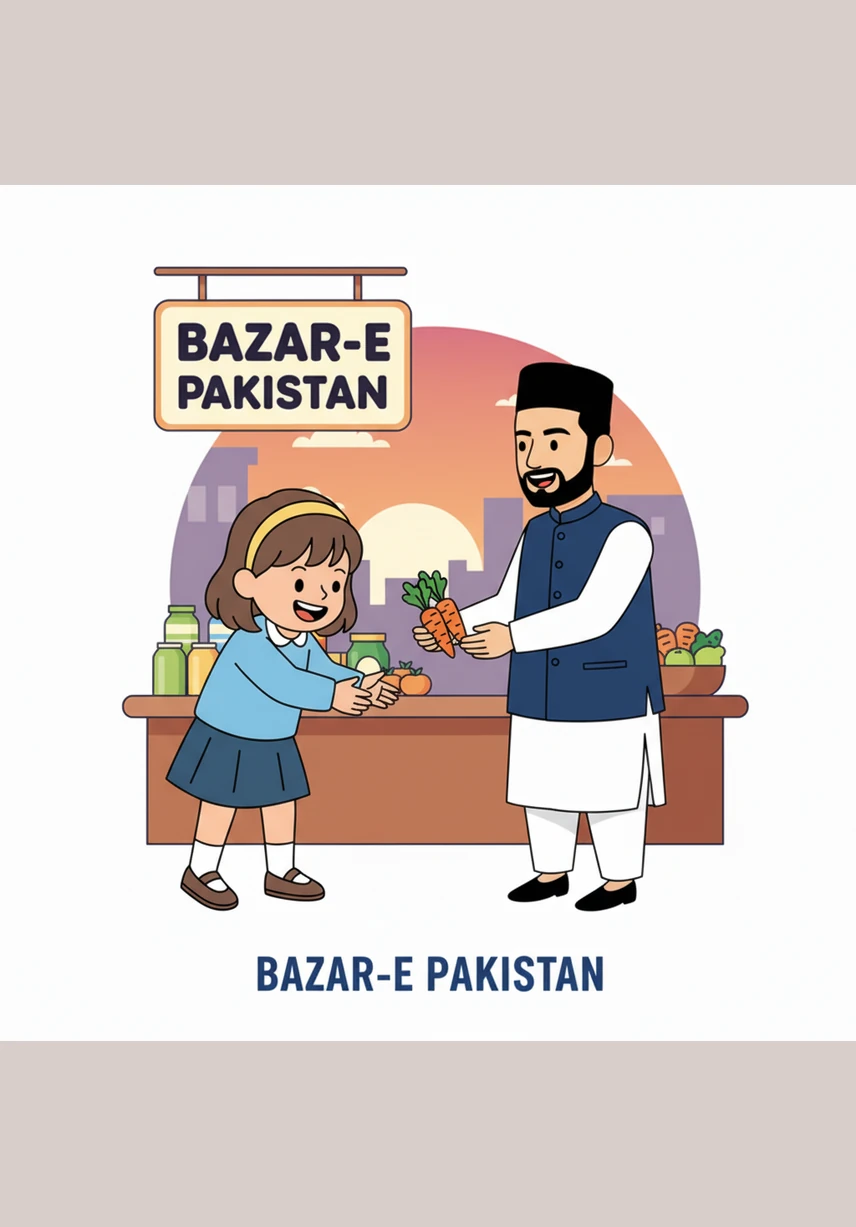 Watching the girl's face light up with joy, Shehbaz realizes how much a small gesture can mean to the community. He nods approvingly at the shopkeeper, who is busy helping a line of eager customers with a big grin.