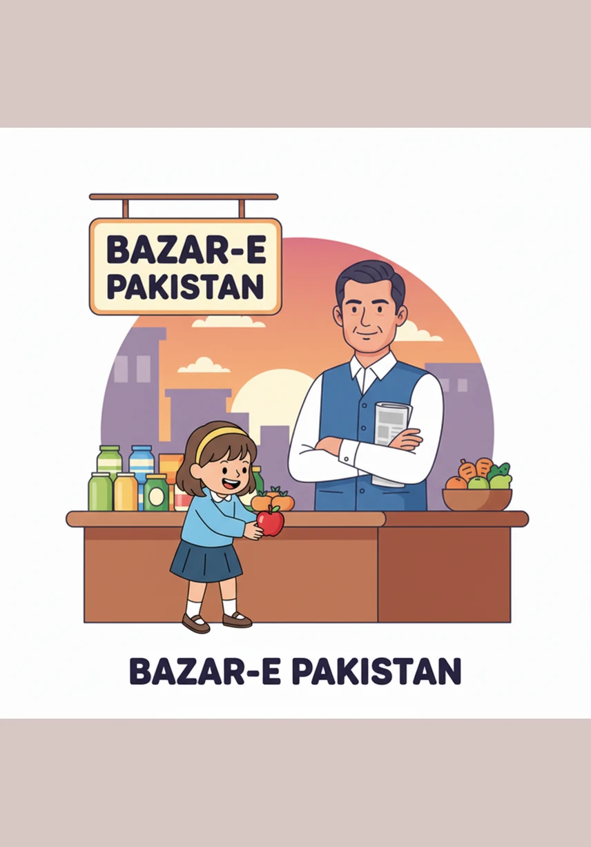 The shopkeeper notices Shehbaz standing there and greets him with a respectful bow and a twinkle in his eye. A small crowd gathers around, curious to see if the busy leader will stop to enjoy the local festivities.