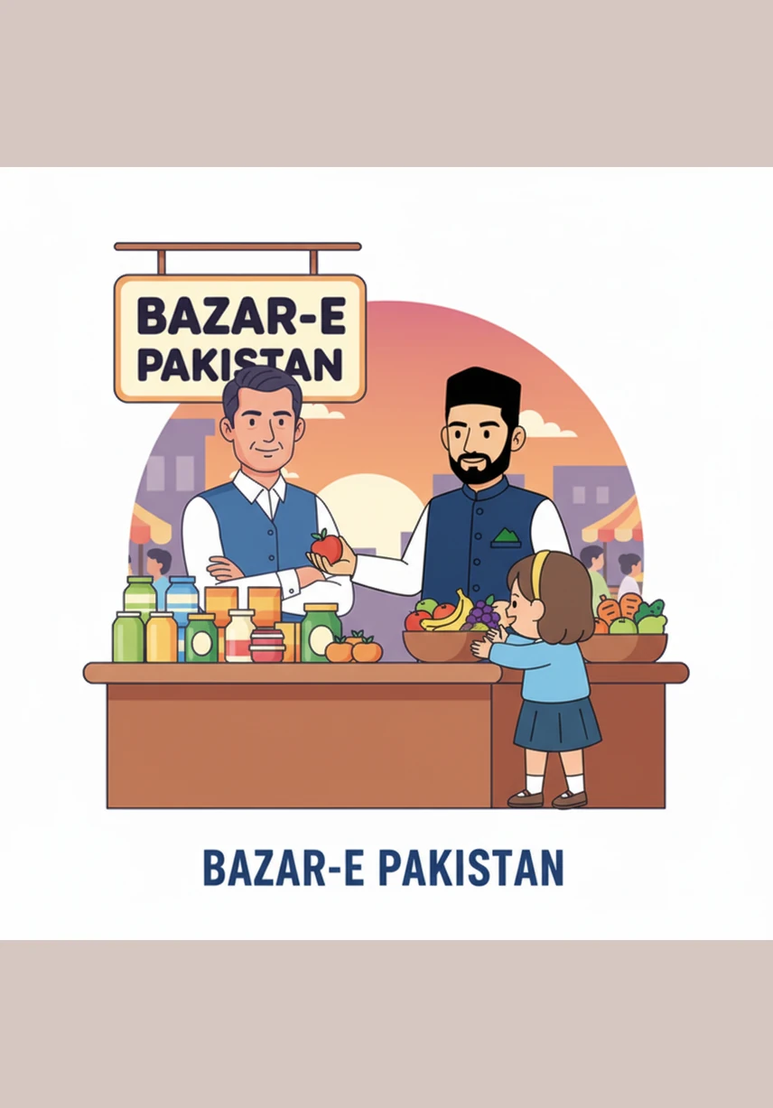 The marketplace bursts into cheerful applause and lighthearted laughter at his witty and relatable remark. The shopkeeper quickly begins preparing a generous serving, delighted by the leader's down-to-earth nature.
