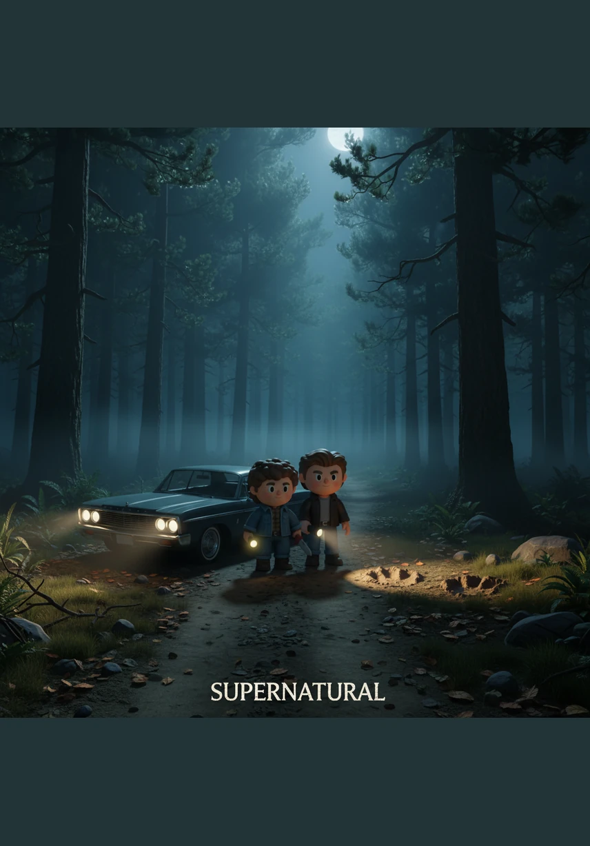 Sam and Dean Winchester rolled into town in the black Impala, their faces etched with worry as they tracked the mysterious energy signature coming from their sister. They found her in the woods, standing defensively beside a boy whose claws were beginning to show.
