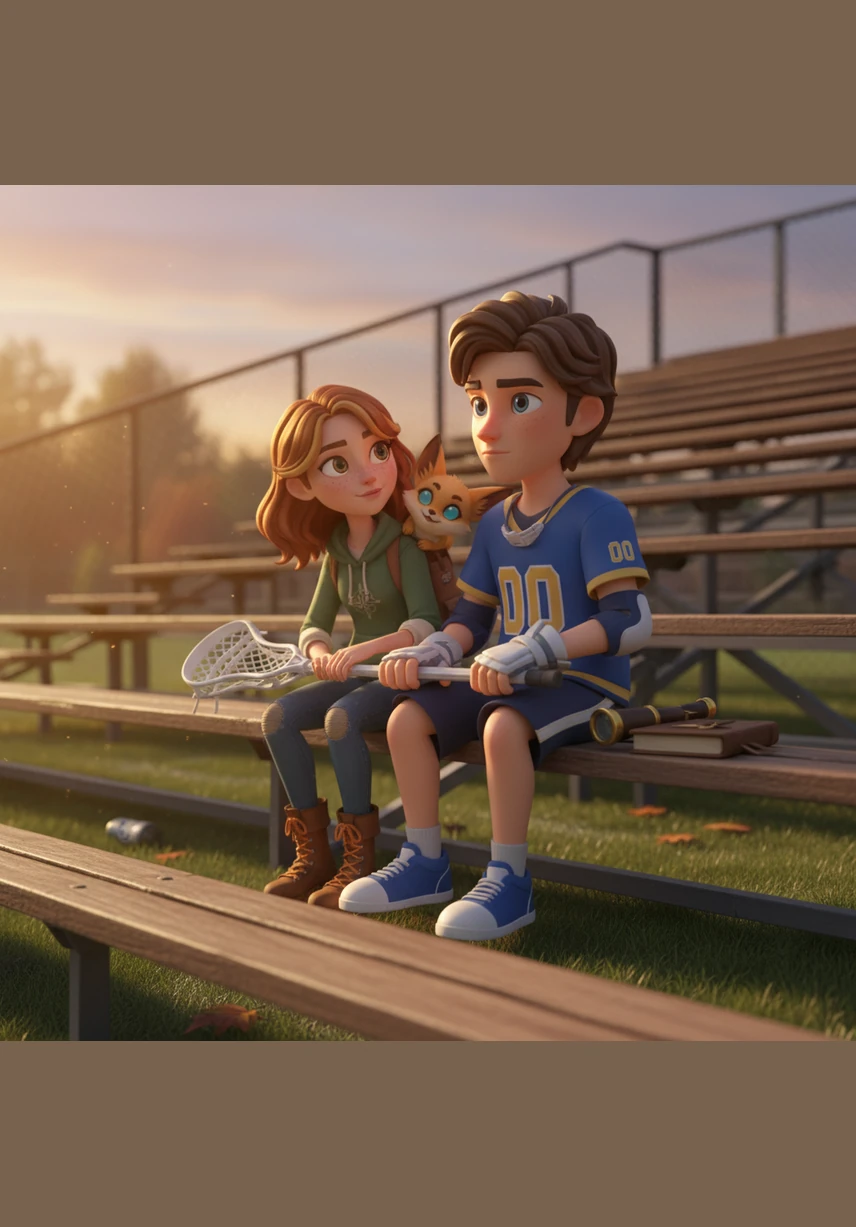 Sitting on the bleachers of the empty lacrosse field, Liam shared his own struggles with the beast within, offering Allison a hand to hold. He taught her that being different wasn't a curse, but a strength that they could master together.