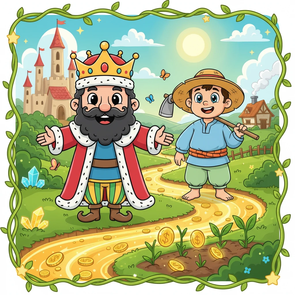 بادشاہ اور دانا کسان - Fairy tales