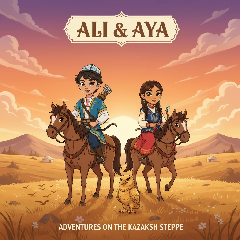 Ali and Aya's Steppe Adventure - adventure