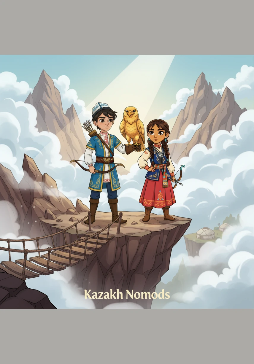 High in the mountain pass, they encounter a magnificent Golden Eagle who has lost its way in a sudden mist. Using their knowledge of the stars and the land, the children offer to guide the noble bird back to its nest.