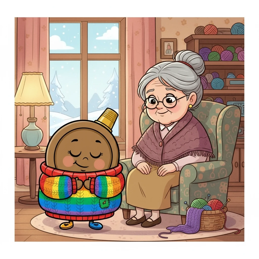 Grandmother smiled. "Life is like your sweater, Barnaby. Focus on the warmth and colors, not just the holes." Barnaby hugged his sweater, now appreciating its imperfections and the wonderful memories it held.