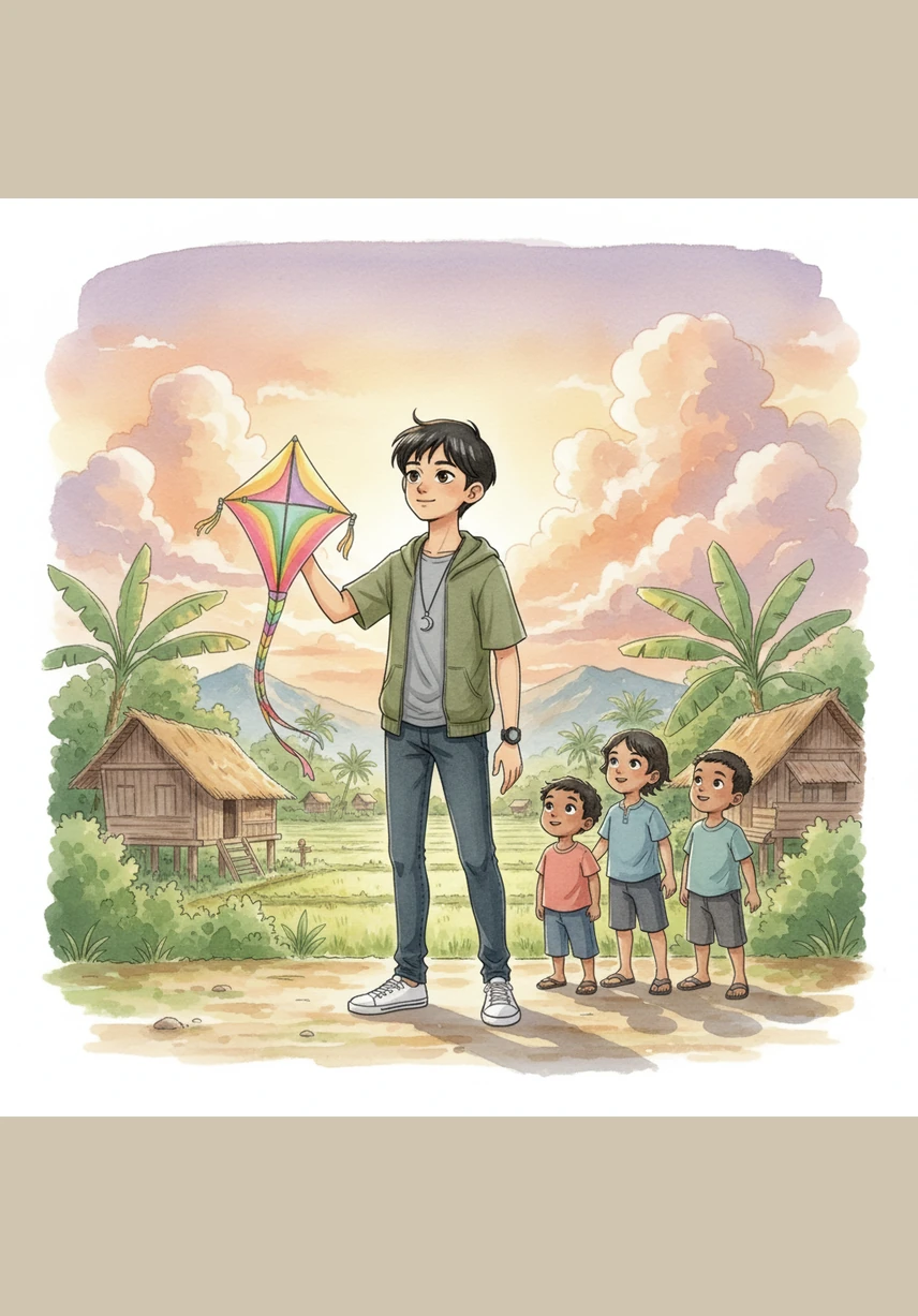 Suatu petang, timbul konflik apabila maklumat tidak sahih mengenai sejarah kampung mereka tersebar luas di internet. Adam melihat betapa mencabarnya pembinaan negara apabila berhadapan dengan pertembungan nilai tradisional dan penyebaran berita palsu yang boleh memecahbelahkan masyarakat.