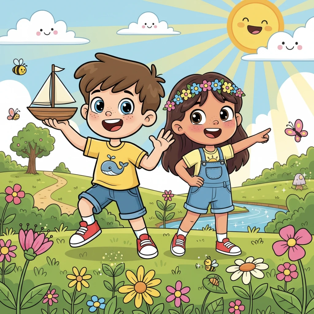 Bud and Muff's Sunny Fun - Adventure stories