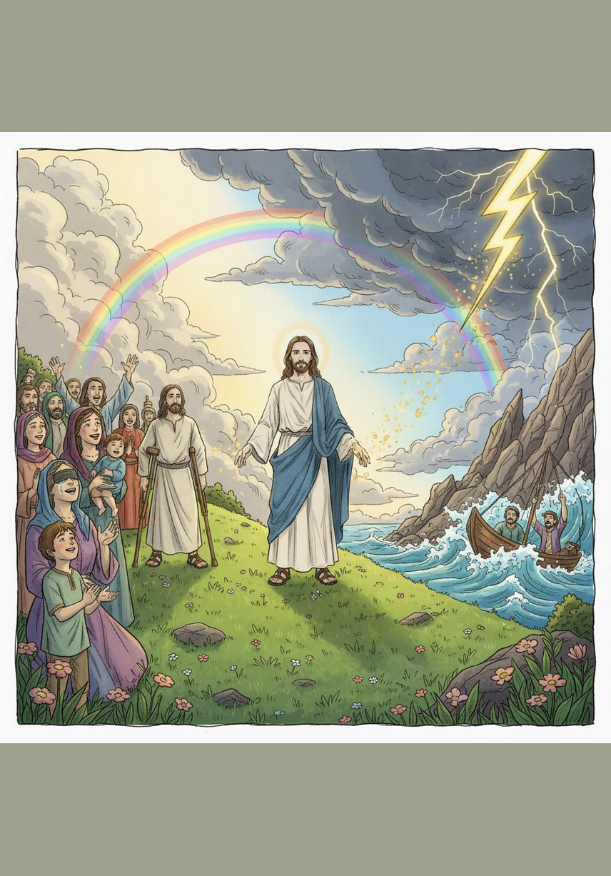 Jesús realizó milagros asombrosos, sanando a los enfermos y calmando tormentas violentas con solo hablarle al viento. Con cada acción llena de compasión, demostraba que Él era el Salvador enviado para cuidar de cada uno de nosotros.