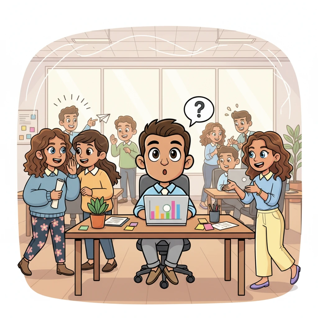 Then came a Monday, different from all the others. A subtle buzz rippled through the office, a whisper of anticipation that even Leo, lost in his spreadsheets, couldn't ignore. Colleagues exchanged excited glances, their simplified faces alight with curiosity.