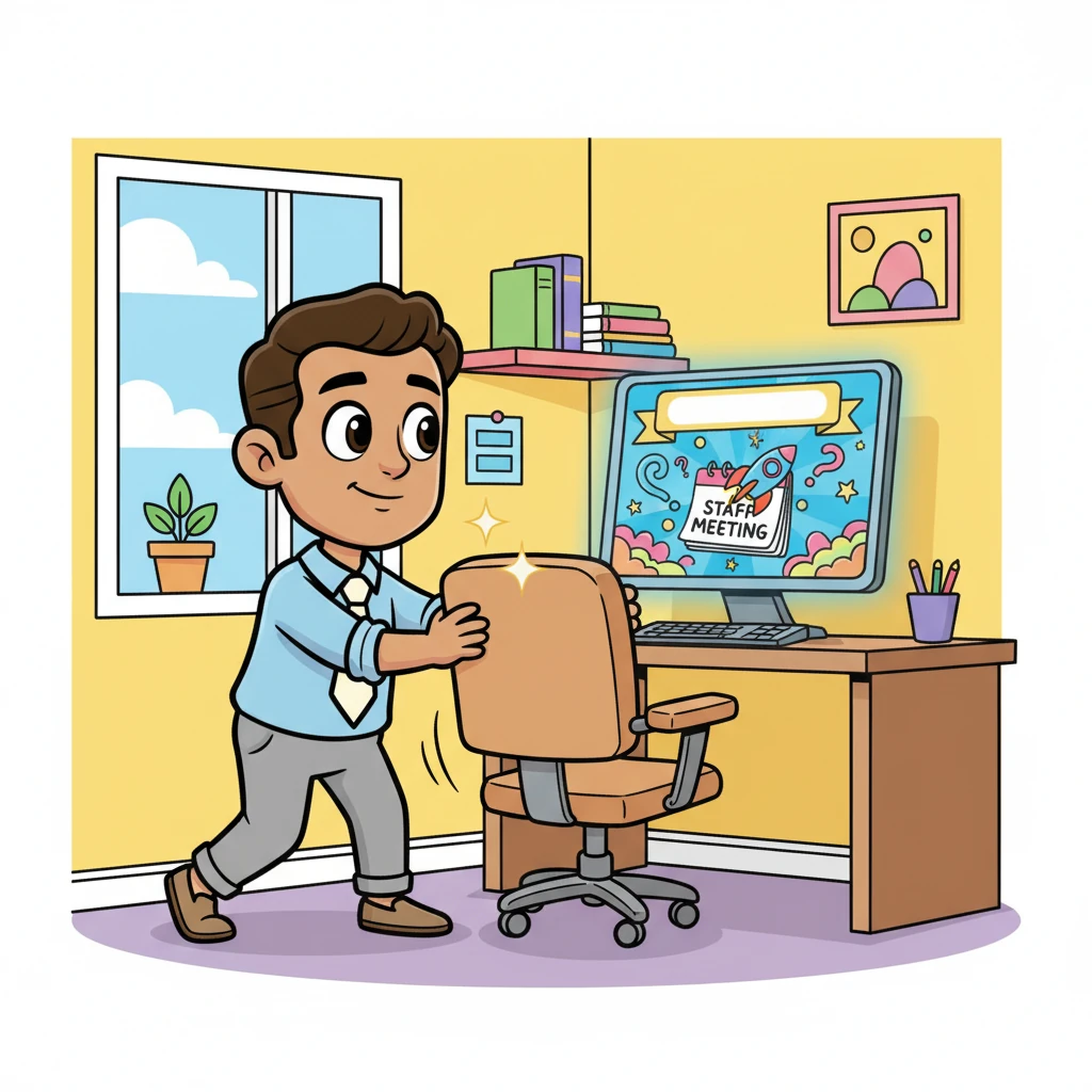 A cheerful, yet slightly mysterious, email landed in everyone's inbox, announcing a mandatory all-staff meeting. The subject line was bold and whimsical: "A Leap into the Unknown!" Intrigued, Leo slowly pushed his chair back, a faint spark of something new flickering within him.