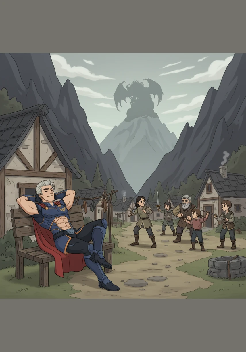 In a kingdom nestled among towering dark mountains, Kael was known for his natural talent and his habit of putting everything off until tomorrow. While the village echoed with the sounds of training, Kael often sat idly, convinced his skills would simply be there when he needed them.