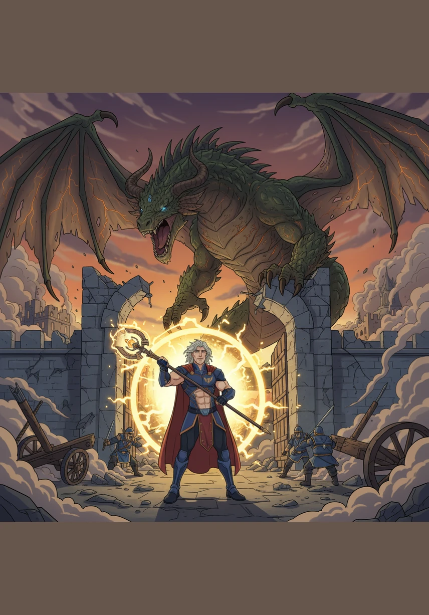 Years later, when the dragon returned to finish its destruction, it found a very different man waiting at the gates. Kael stood tall as a true warrior, his armor gleaming and his spirit unbreakable, as he finally delivered the strike that saved his kingdom forever.