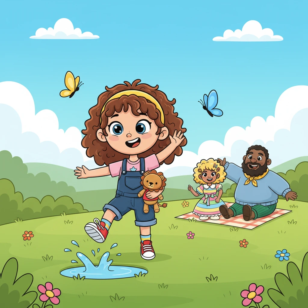Now, Lily played with boundless energy, her face bright with confidence. She chased butterflies, splashed in puddles, and even greeted new friends with a cheerful wave. She had learned that bravery wasn't a giant leap, but a collection of many wonderful, little ones, making every day an adventure.