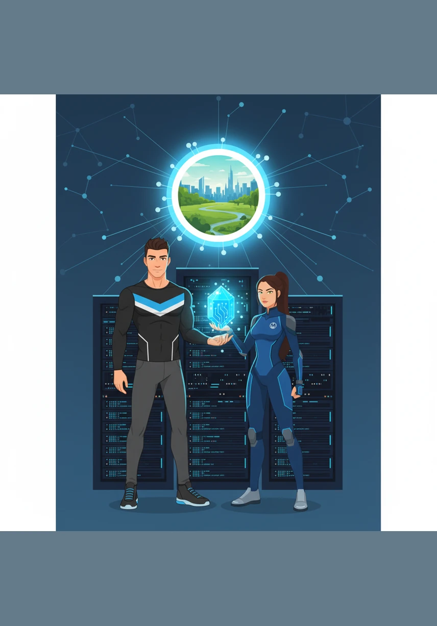 Hand in hand, the two young adults walk toward the edge of the woods, ready to face the future together. Behind them, the giant flower slowly closes its petals, keeping their magical secret safe in the heart of the forest.