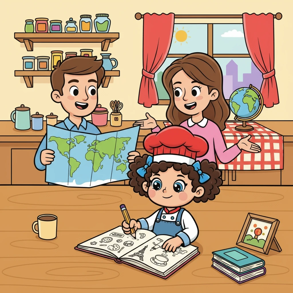 The Adventures of Amelia and the Global Gourmet Family - Educational stories